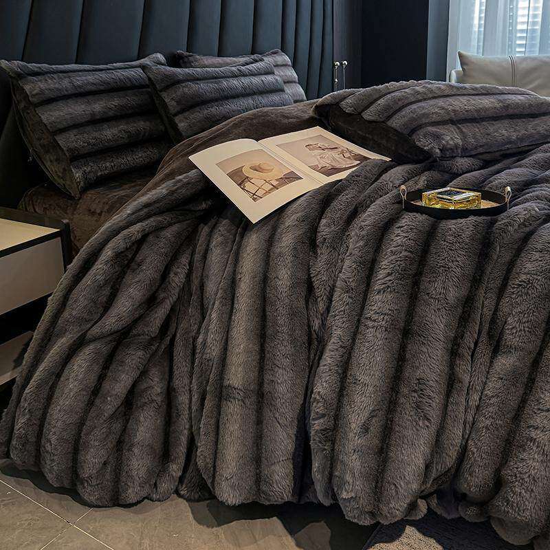 A类冬季兔毛绒四件套牛奶绒珊瑚绒加厚保暖裸睡床单被套轻奢床品4,淘宝优惠券,粉丝福利购,淘宝优惠卷