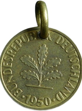 首饰真品手工外国橡树22mm硬币