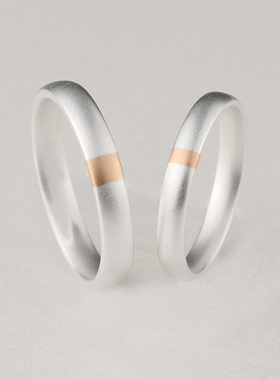 princess原创闭口情侣戒指纯银男