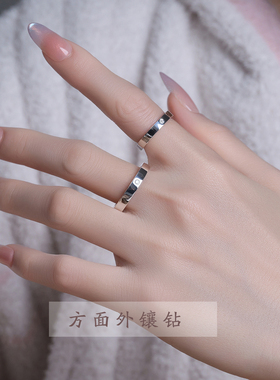 原创设计手工情侣戒指闭口定制