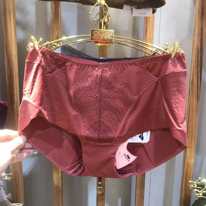 吉芝奴中腰纯色性感蕾丝边内裤青年速干女士短裤679503,淘宝优惠券,粉丝福利购,淘宝优惠卷