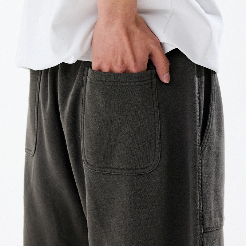 BENPANDA新款明线短裤男2025夏季洗水运动大口袋五分直筒休闲卫裤,淘宝优惠券,粉丝福利购,淘宝优惠卷