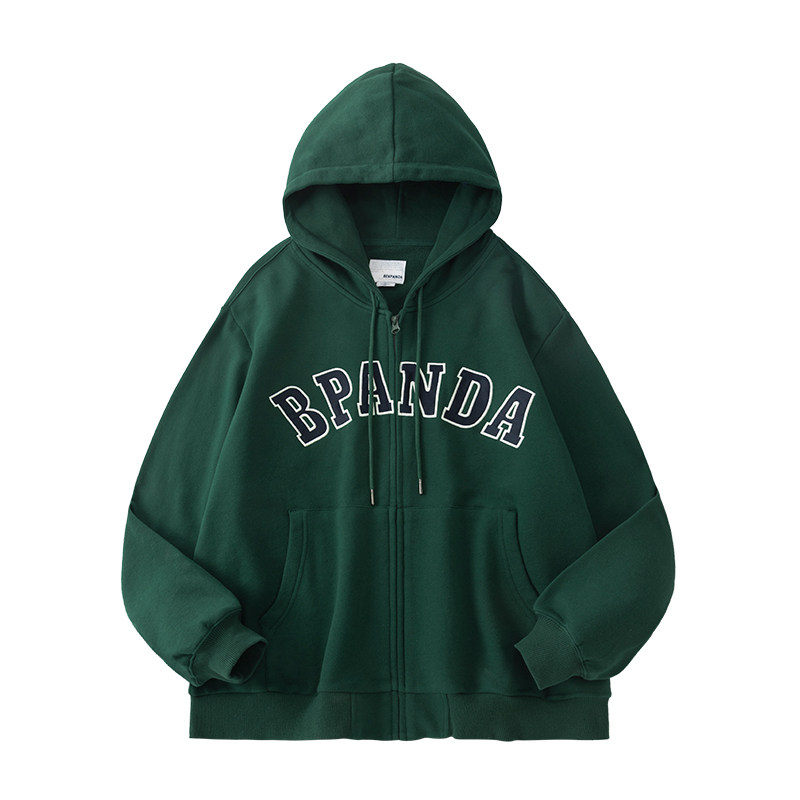 熊猫本连帽男春季贴布绣国潮卫衣 benpanda熊猫本卫衣
