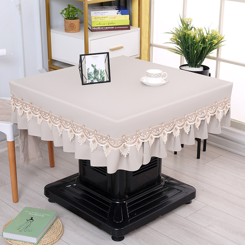 桌布皮罩烤火桌子罩电炉罩免洗防水防油防烫正方形麻将餐桌布皮套,淘宝优惠券,粉丝福利购,淘宝优惠卷