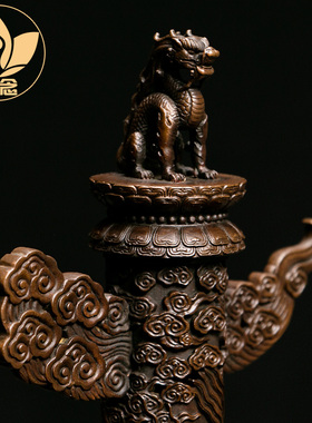 庆松堂铜炉手工复古苏工名家作品