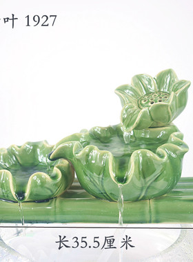 鱼池缸陶瓷配件增氧dit养鱼石槽