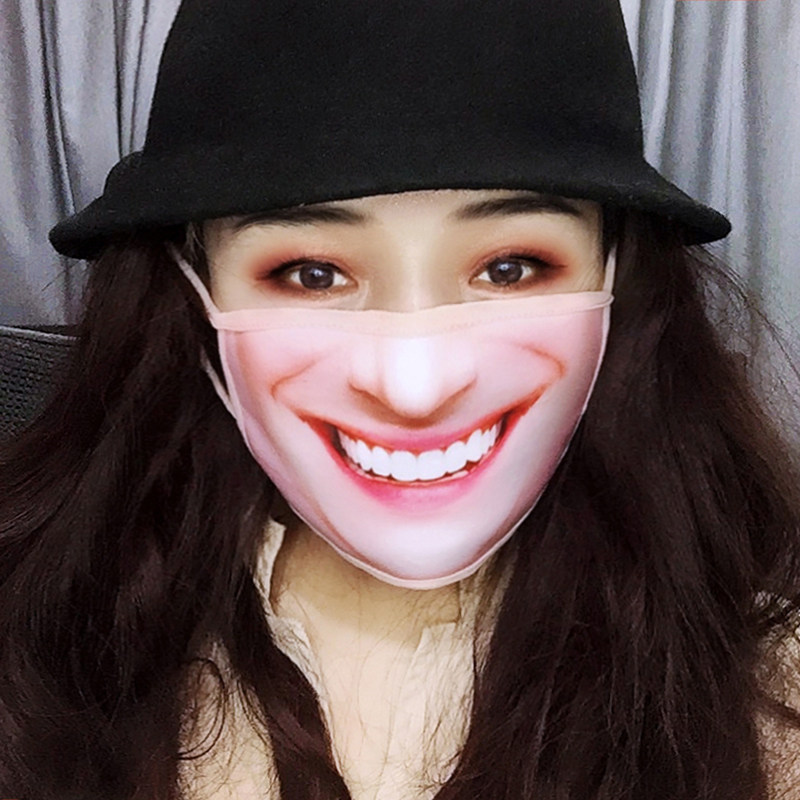 韩露原创仿真人脸表情包口罩搞笑防晒面纱美容面罩创意美化脸部女,淘宝优惠券,粉丝福利购,淘宝优惠卷