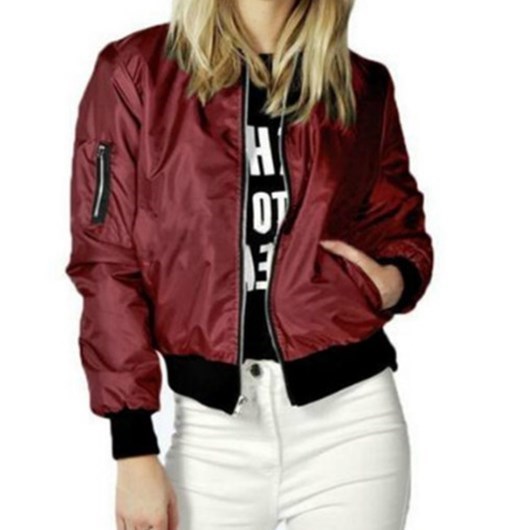 2018 Spring Autumn Women Thin Jacket Tops Bomber coat女外套 - 图1