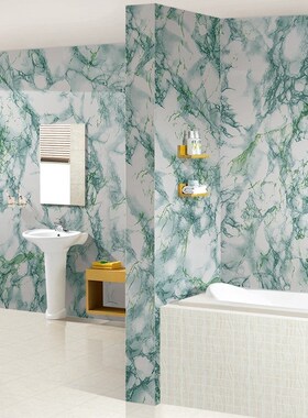 Thick marble bathroom bathroom waterproof wallpaper wallpa