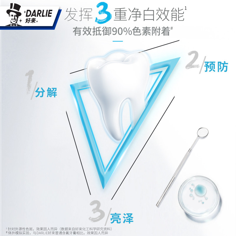 darlie好来(原黑人)亮白清新*牙膏 DARLIE好来牙膏