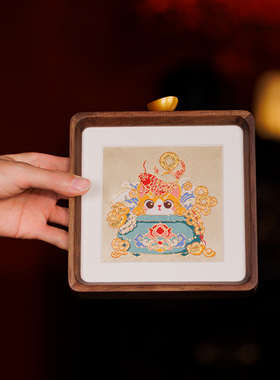 入户玄关摆件非遗招财猫礼盒