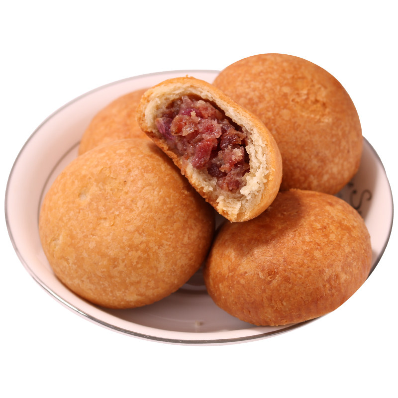 云腿云南特产宣威火腿蛋黄小月饼 面对面食品月饼