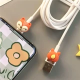 Apple, xiaomi, совместимый мультяшный милый длинный портативный мобильный телефон с зарядкой, iphone, 2м