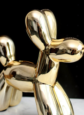 北欧ins风电镀气球狗生日礼物