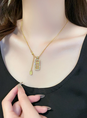 新中式如意算盘项链女独特小众