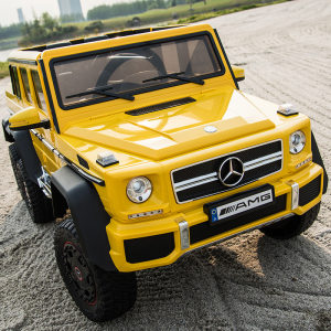 栋马新款真6轮六驱奔驰G63AMG6X6儿童电动货车四轮汽车带遥控越野