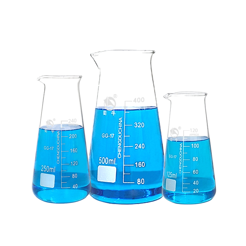 玻璃三角烧杯烘焙牛奶耐高温加热实验家用125 250 500ml锥形烧杯 - 图0