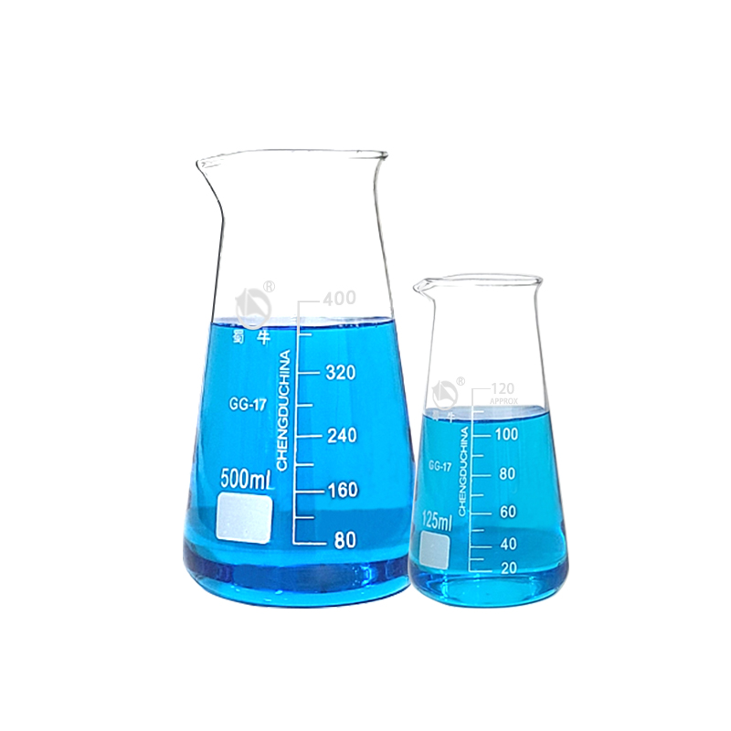 玻璃三角烧杯烘焙牛奶耐高温加热实验家用125 250 500ml锥形烧杯 - 图1