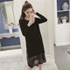 2024 spring and summer new style of hollow long lace skirt cover skirt mesh skirt transparent base long skirt petticoat skirt