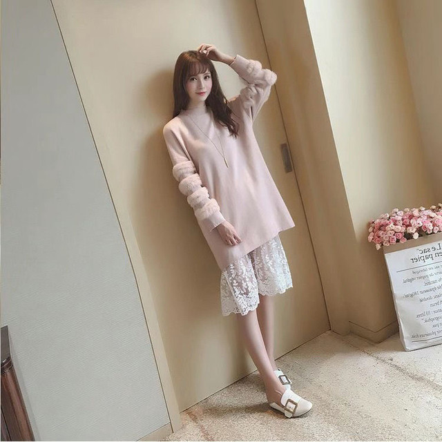 2024 spring and summer new style of hollow long lace skirt cover skirt mesh skirt transparent base long skirt petticoat skirt