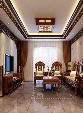 东阳木雕中式仿古隔断花格实木