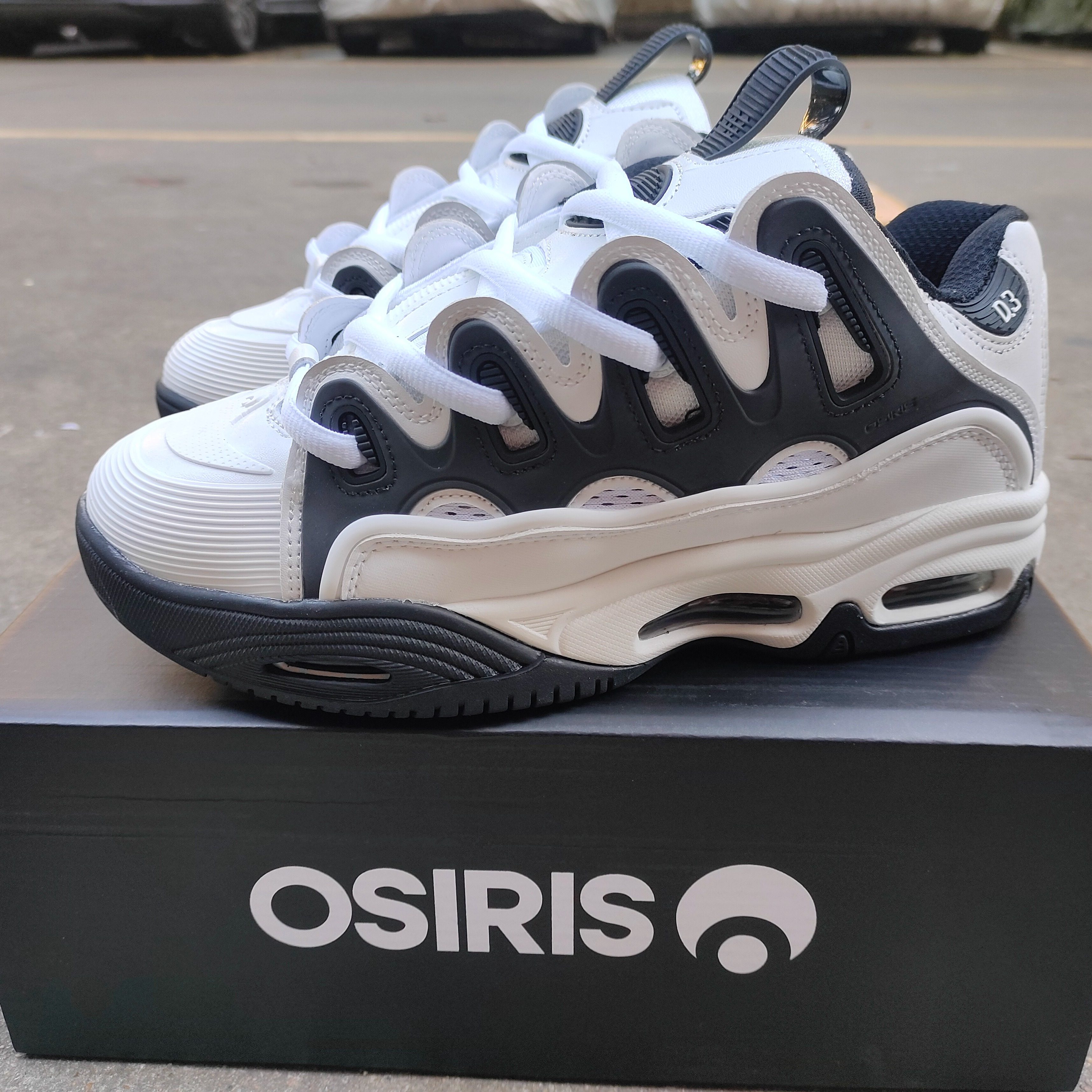 熊猫色OsirisD3面包鞋全气垫街舞3M反光耐磨低帮滑板鞋胖胖增高鞋,淘宝优惠券,粉丝福利购,淘宝优惠卷