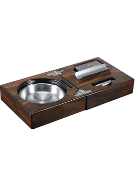 现代轻奢实木仿真雪茄洋酒杯摆件