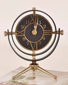 进口复古钟表摆件客厅装饰品