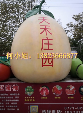 水果蔬菜瓜果主题公园形象玻璃钢蜜柚子沃柑青枣雕塑景观小品装饰