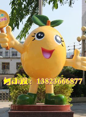 职业学校园标识IP玻璃钢读书娃娃卡通吉祥物公仔形象小人偶雕塑像
