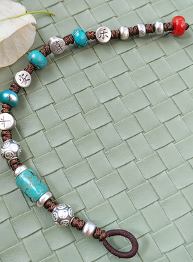 本命年足银999生肖马红绳手链