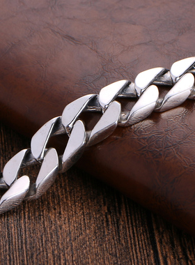 S925银金刚杵手链男士