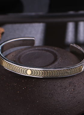 高桥吾郎复古风羽毛开屏手工银