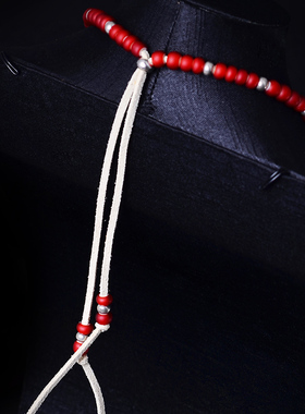 高桥风格手工复刻套链银毛衣长