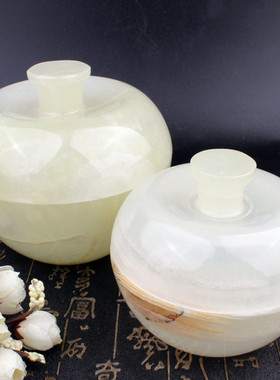 天然玉石摆件苹果造型