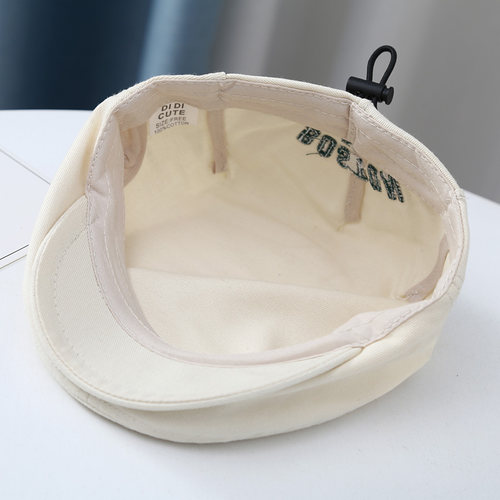 宝宝韩版帽子春秋季洋气前进帽男童贝雷帽可调节百搭鸭舌帽穿搭帽 - 图2