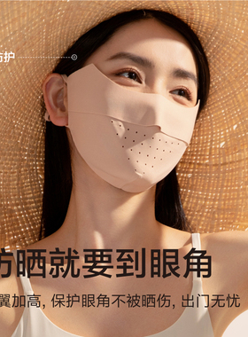 防晒口罩女防紫外线夏季透气冰感