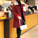 Difenlujia gold mink velvet imitation mink fur coat for women