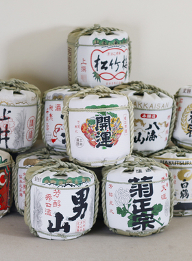 日本寿司料理店摆设品酒店寿司店装饰日式装饰酒樽酒桶日本盛酒樽