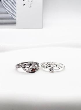 游戏女神异闻录戒指 主人公明智吾郎面具戒指 开口指环男女饰品