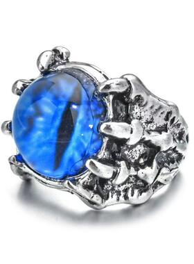 邪恶之眼恶魔戒指男女通用个性朋克炫酷时尚欧美复古指环wish