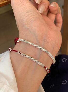 抖音爆款日进斗金盘缠手三生三世六六大顺新中式女红绳手绳