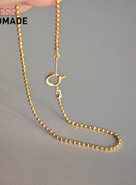 含金量5%美国14K包金珠手链