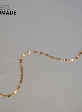 含金量5%进口手工闪片14K手链