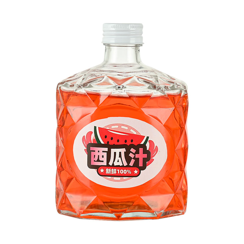 酒瓶白酒瓶玻璃 专用果酒瓶分装瓶带盖扁酒瓶空瓶批发50ml-500ml - 图3