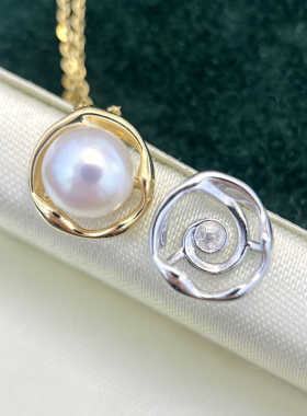 配6-8圆扁珠新款DIY项链坠