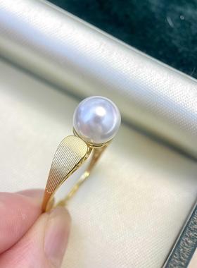 S925纯银简约大气新款珍珠配件