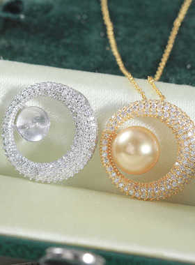 S925纯银复古气质新款华贵空托