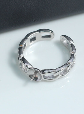 DIY珍珠配件新款S925纯银时尚简