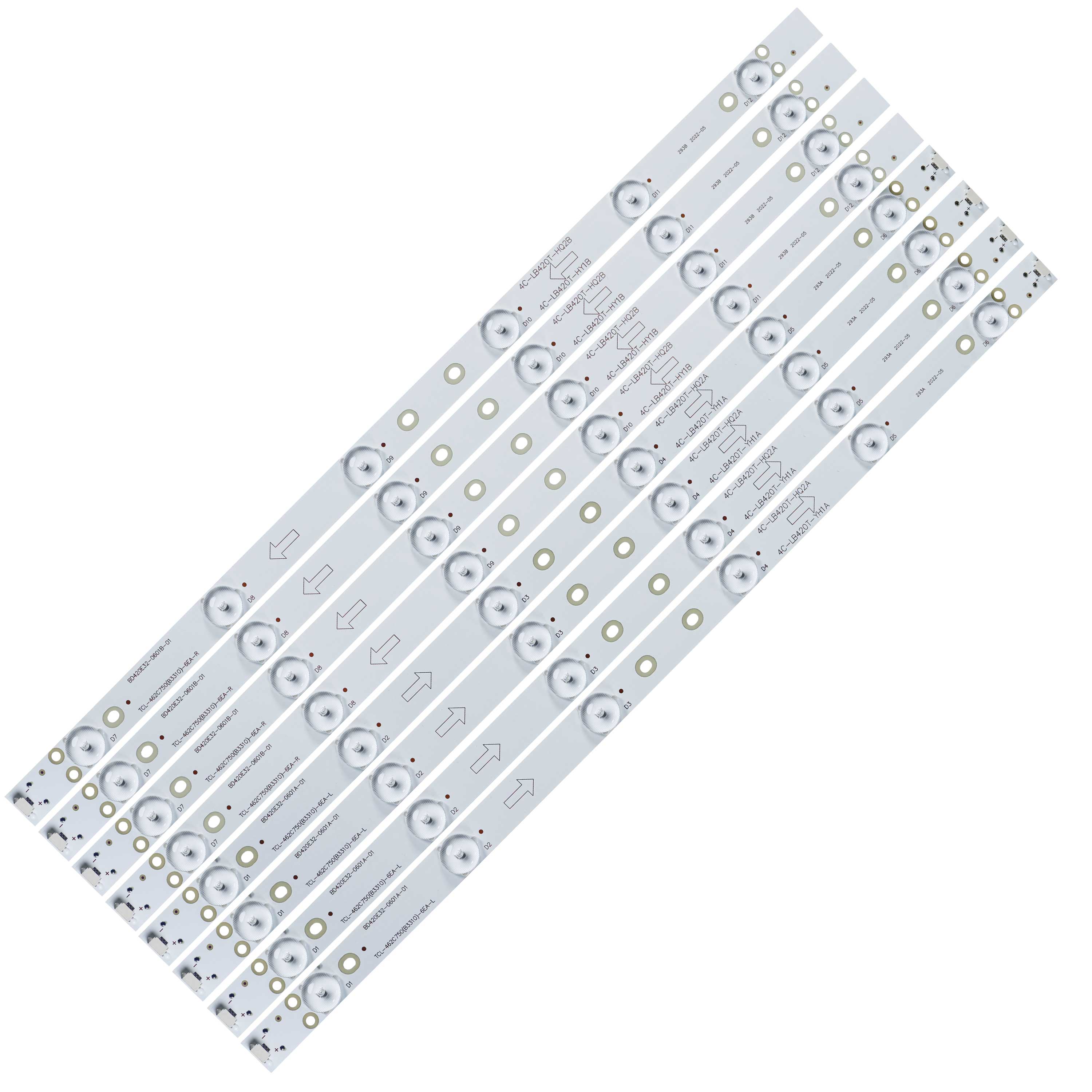 全新适用TCL42E10灯条 L42F3308B灯条L42F3309B灯条8条6灯铝基板 - 图3